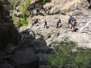 Walking above the empty stream - Black Canyon