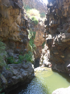 The pool on top of the third waterfall - Black Canyon