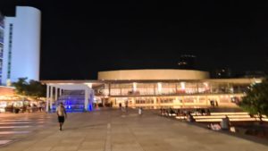 the Culture hall in the end of the square - Perfect Strangers
