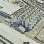 Ariel view of the second grain complex still standing and unused (source: simplex-smart3D.com)