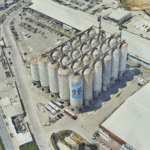 Ariel view of the second grain complex still standing and unused (source: simplex-smart3D.com)