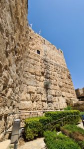 Inside the moat, you realize how high are the walls - Tower of David