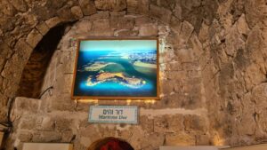 The coast and Tel Dor near the Mizgaga