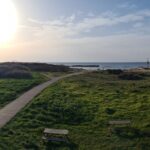 Looking West to the sea from the roof of the visitor center building.