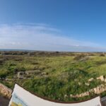 Looking North along the sea from the roof of the visitor center building