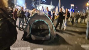 Camping on the road - End of Democracy?