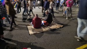 Sitting on the road - End of Democracy?