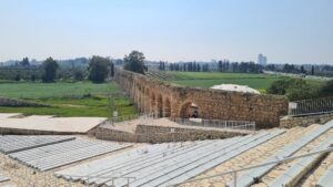 The museum open theater and Acre aqueduct 