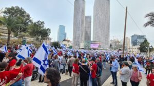 Main protest on Kaplan Street - Paralyzing day