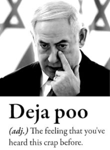 I do feel I heard that crap before from him...