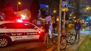 A famous character in Israeli comics protests 