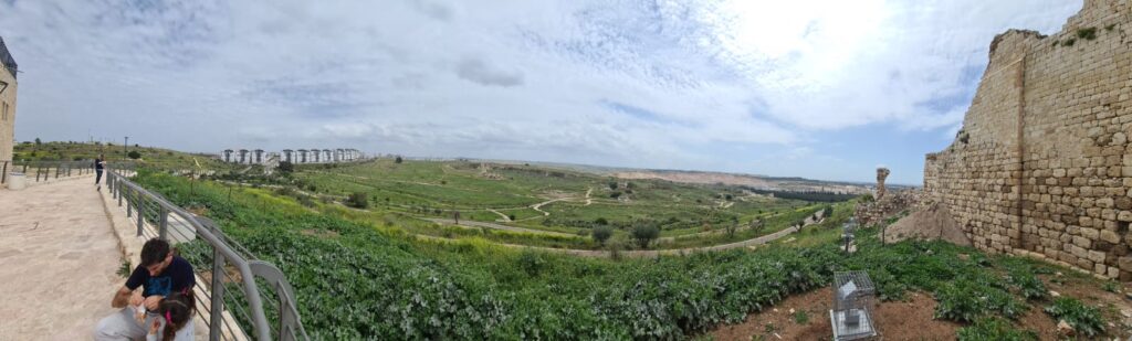 The view from the East gate - Migdal Tsedek