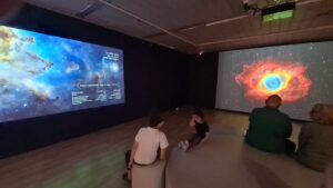 The first floor of the museum was dedicated to amateur astronomic photos