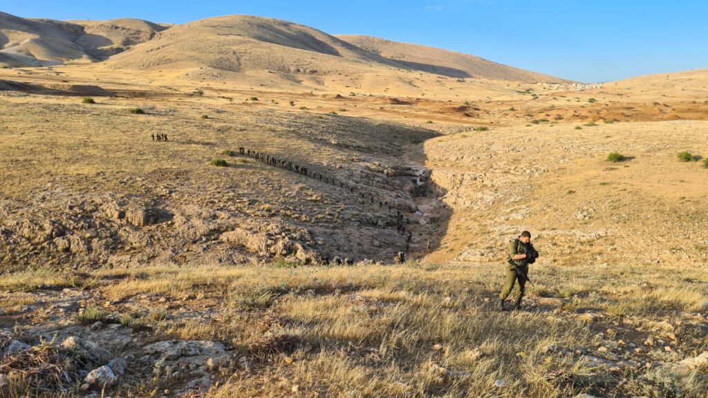 Going down to one of the creeks leading toTirzah Stream