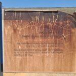 Concrete border stones which marked the area purchased by JNF