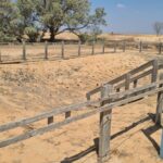 First water reservoir in the Negev. Was built as an open reservoir, and covered with tar. It did not manage to hold water as the tar cracked due to temperature difference between the day and the night. It did used as the marking point when supply was dropped from air during Independence war - Mitzpe Gvulot