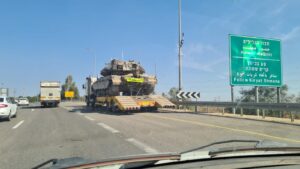 A tank on the way north 