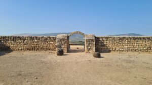 East gate looking out on Safed mountains 