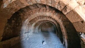A set of arches on the room behind the windows might be stable. - Khirbet Berg 
