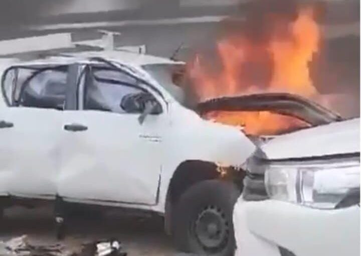 The results of the anti-tank missile attack by Hezbollah on civil cars yesterday (source: HaHaretz) - edge