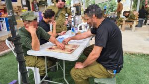 Playing Backgammon is a good way to pass the time in the army, not only during Sabbath but in general.