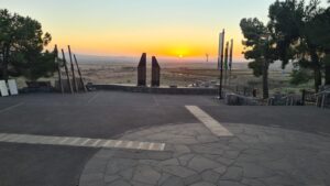 The memorial site at the sunrise - valley of tears 