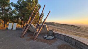 Royal Ordance L7 guns of the Centurion tank fought here - valley of tears