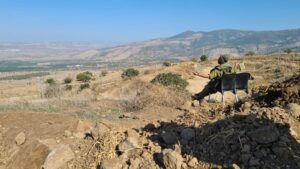 The empty settlements of Hula Valley - where we will probably be positioned. Changing line