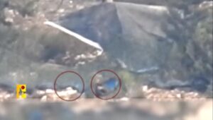 A pic from Hezbollah video showing how they see IDF soldiers in an ambush in the north from km away. Ducks