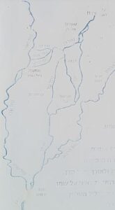 A map of the 3 main tributaries of the Jordan river: Hasbani (Snir) on the left, Banias (Hermon) on the right and in the middle (with all the distributaries) is the Dan River