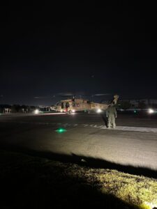 The hostages rescue helicopter landing in Israel (Source: IDFANC)