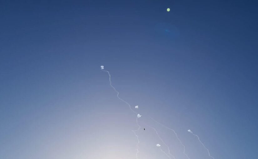 Iron dome interceptions this morning