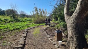 "Hiking" in the nature reserve trails