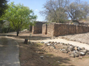 The walls of the Israelite time, made drom Basalt stones