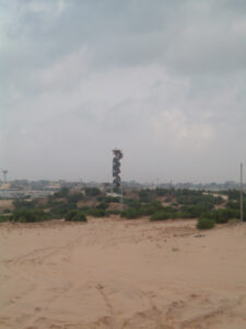 A watch tower inside Gaza strip when were inside the strip in the settlements of Gush Katif. Damocles