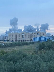 It might be the The end of the war, but IDF attack in East Deir El-Balah today and will probably keeps doing so. Mote attacks took place in Nuseirat refugee camp in the center of Gaza strip (Source: t.me/abualiexpress)