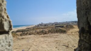 Where the sand meets the sea, and the corridor ends - south Lebanon 