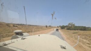 On a convoy to Gaza strip, you can see the land gets more sandy and less clay, what makes its less fruitful 