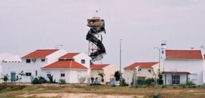 A lookout tower that used to stand in the settlement of Morag. I remember the one that our position was in, was lower than this one. But It still be the one we were standing in (Source: web.archive.org) - memorial