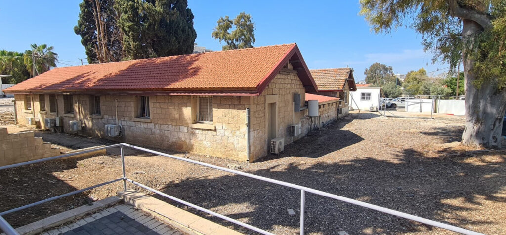 Stone buildings (with a yard in between) used as a clinic for the RAF officers and their families from British Mandate time (built on 1923)