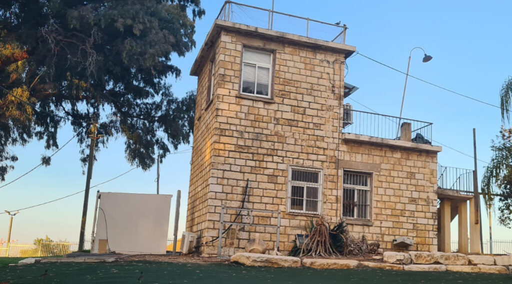 The airfield air traffic control building from the British Mandate time (built on 1923 from stone). It is one of a kind in Israel, as the other who were built in British airfields were accommodated for more advanced technologies. Ramla airfield