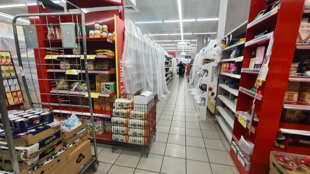 The Chametz covered in the supermarket aisles near our house so to prevent you from buying it