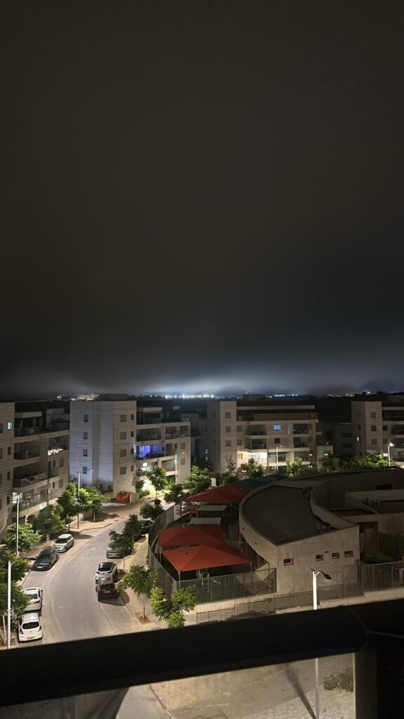 Midnight lights on IDF base