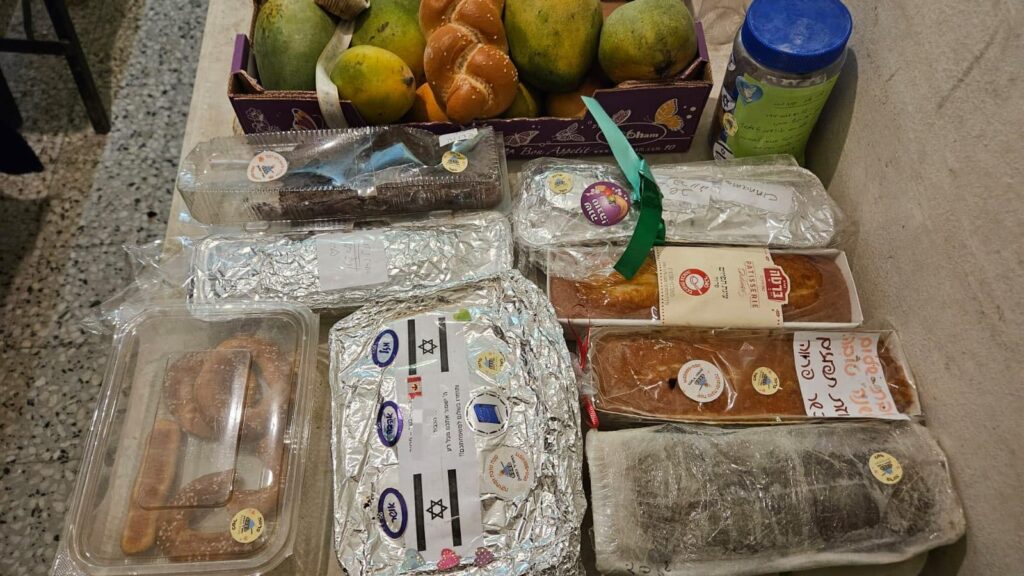 Some of the cakes we opened up for Shabbat dinner Hamal Matok 