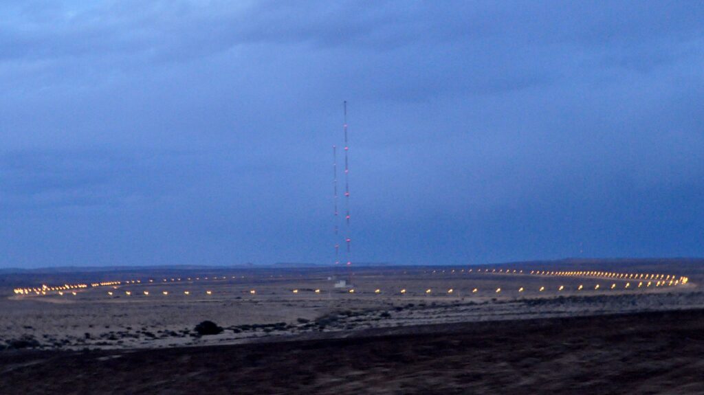 The Radar towers, January 2014, which are the highest structure in Israel (Source, Wikipedia, Joao394)