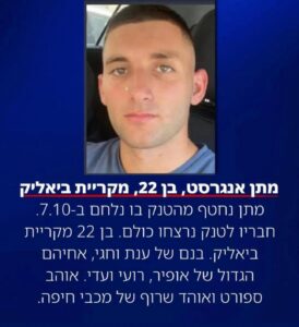 Matan Angrest, 22 years old, Kiryat Bialik