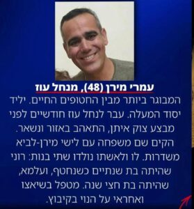Omri Miran, 48 years old, Nahal Oz - agreement