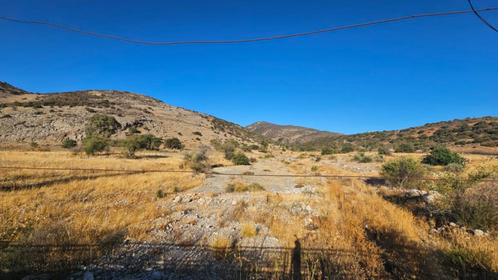 Shi'on stream running from North East, from the bridge (the all area is minefield)