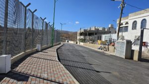 The road above the Hasbani north of the walkway, it is mostly a security road and not nice to walk