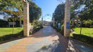 The peace Garden - Entrance - visit in Ghajar